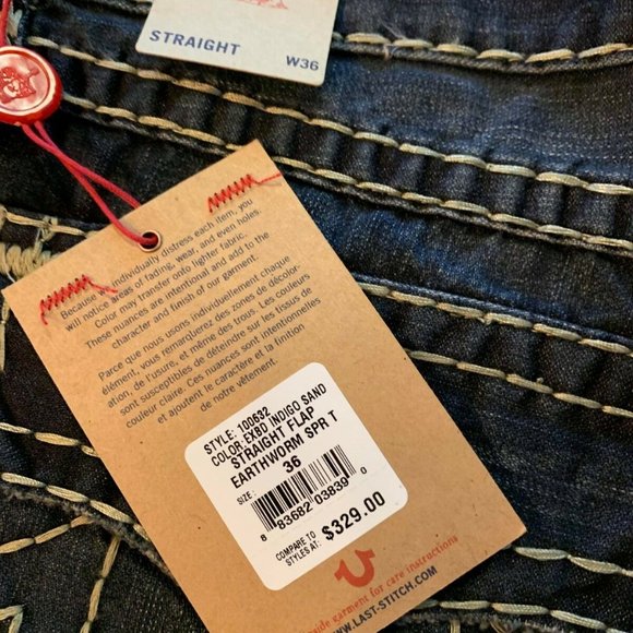 True Religion Men’s Super T Straight Jeans - Picture 8 of 8